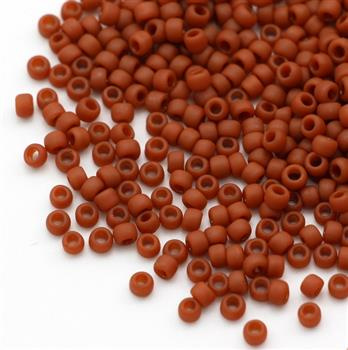 Toho Round 8/0 Opaque-Frosted Terra Cotta [10g]