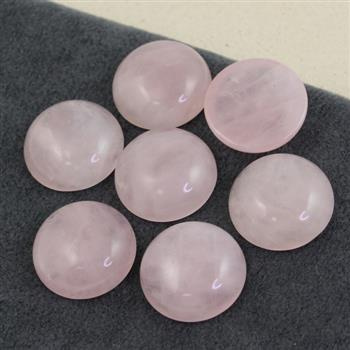 Kaboszon kwarc różowy moneta 20mm