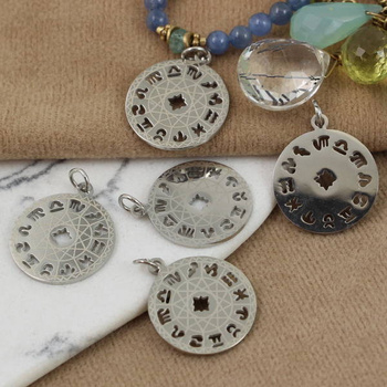 Zawieszka ażurowa zodiak stal szlachetna 19mm