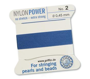 Griffin Nici nylonowe z igłą blue 0,45mm [2m]