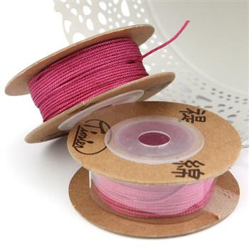 Sznurek nylonowy różowy amarantowy 1mm [szpula 18m]