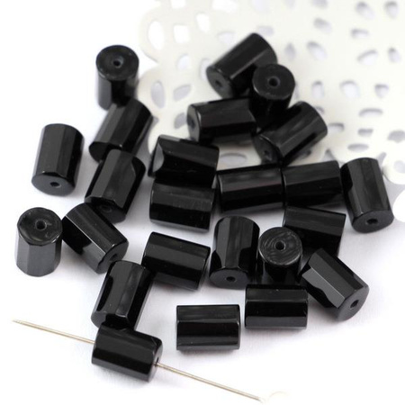 Onyks wałek fasetowany 8x6mm