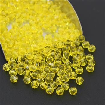 Preciosa Round Bead Citrine 4mm [10szt]