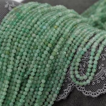Awenturyn zielony kula fasetowana 2,5mm [sznur 39cm]