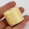 Nici nylonowe S-Lon bead cord PALE YELLOW  0,5mm/70m [szpula]