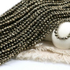 Piryt złoty kula fasetowana 3mm [sznur 39cm]