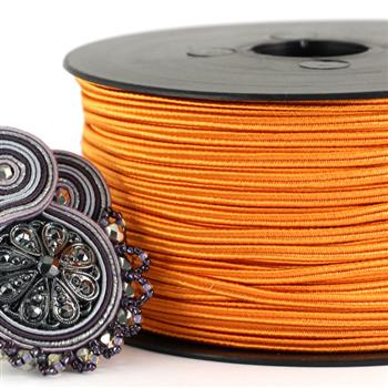 Sznurek sutasz acetat ITALY 2,5mm mandarin [1metr]