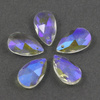 Kryształek szklany łezka fasetowana crystal AB 22x13mm