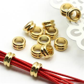 Przekładka oponka stal szlachetna pozłacana 10x5mm