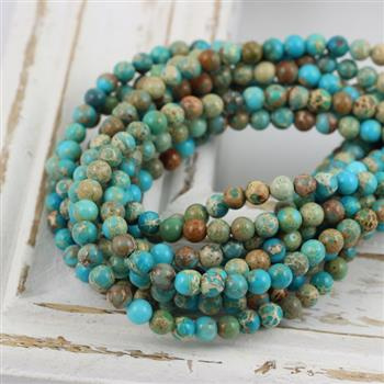 Jaspis lazurowe wybrzeże kula gładka 4mm [20szt]