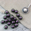 Miyuki Cotton Pearls Rich Green Black kula 12mm