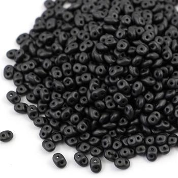 SuperDuo 2.5x5mm Powdery - Jet [5g]