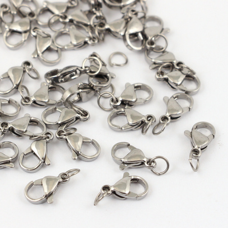 Zapięcie karabińczyk stal szlachetna +OG 12mm