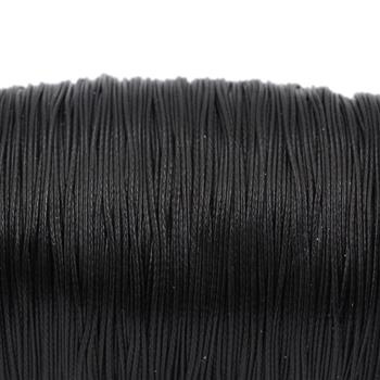 Sznurek powlekany czarny 0,5mm [1metr]