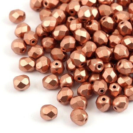 Fire Polish 6mm Metallic Copper [20szt]