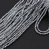 Hematyt srebrny kula fasetowana 2mm [sznur 38cm]