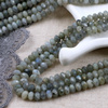 Labradoryt oponka fasetowana 6x4mm [sznur 39cm]