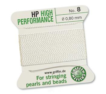 Griffin Nici High Performance z igłą white 0,80mm [2m]