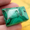Malachit prostokąt 33x27mm