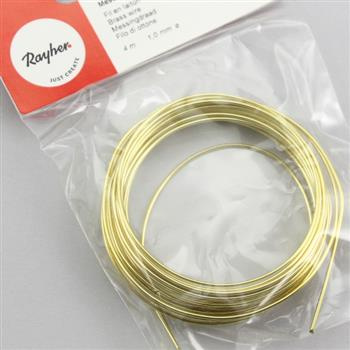 Rayher Drut mosiężny 1,0mm/4m