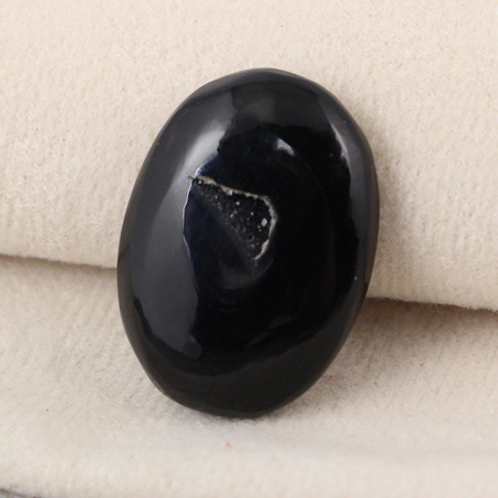 Kaboszon agat z druzą owal 30x21mm