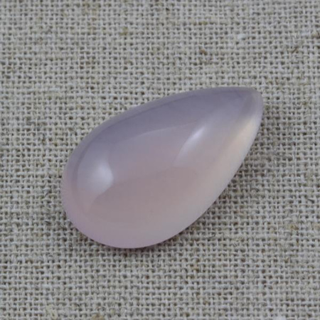 Kaboszon kwarc różowy łezka 26x15mm