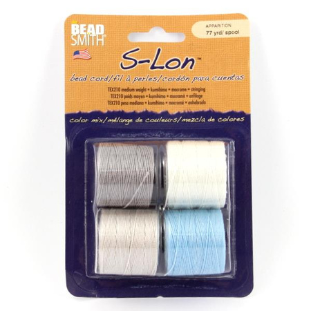 Nici nylonowe S-Lon bead cord APPARITION 0,5mm/70m [4szt]