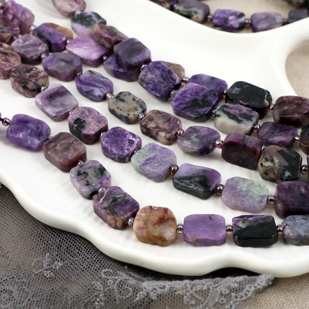 Czaroit prostokąt nieregularny 14x10mm