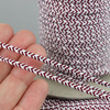 Sznurek sutasz POLSKI 3mm melanż zebra bordowa [1metr]