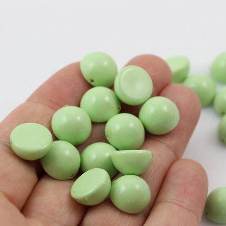 Dome Bead półkula 12x7mm Fiesta Light Spring Green