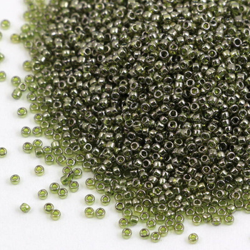 Toho Round 15/0 Gold-Lustered Green Tea [5g]