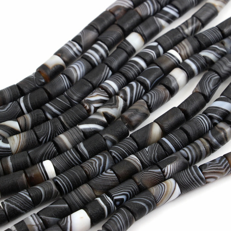 Sardonyks wałek MAT 14x10mm