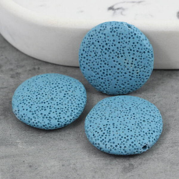 Lawa wulkaniczna niebieska moneta 32mm