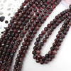 Granat kula fasetowana 5mm [sznur 39cm]