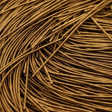 Bajorek do haftu miękki - miedziany satynowy 1mm [ 4g