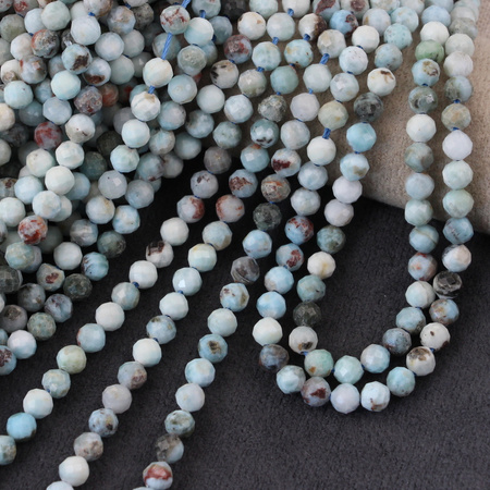 Larimar kula fasetowana 5mm [10szt]