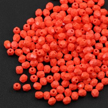 Fire Polish 4mm Opaque Coral [20szt]