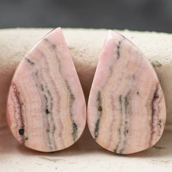 Kaboszony rodochrozyt 20x13x4mm [para]