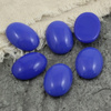Kaboszon szklany Opaque Blue owal 25x18mm