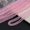 Kwarc różowy kula fasetowana 4mm [sznur 39cm]
