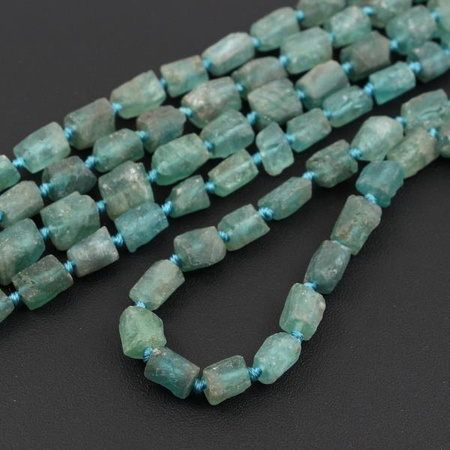 Apatyt zielony surowy wałek 10x8mm