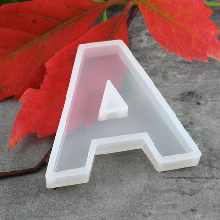 Forma silikonowa do odlewów z żywicy litera A 4cm