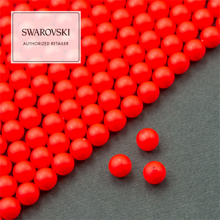 5810 Swarovski Crystal Neon Red Pearl 4mm [10szt]