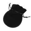 Sakiewka z weluru czarna 12x9cm