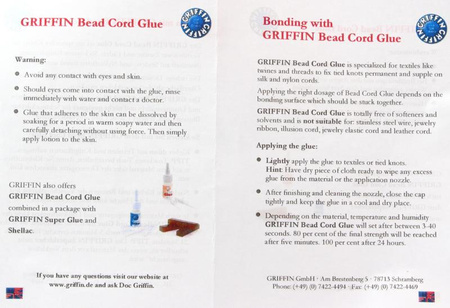 Griffin Klej do tkanin cord glue czerwony