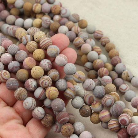 Jaspis czerwona zebra kula gładka MAT 10mm