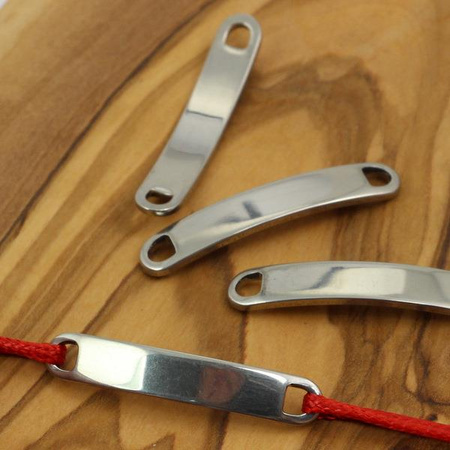 Łącznik długi do bransolety stal szlachetna 36x6mm