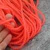 Szkło matowe kula pomarańczowa neon 4mm [sznur 80cm]