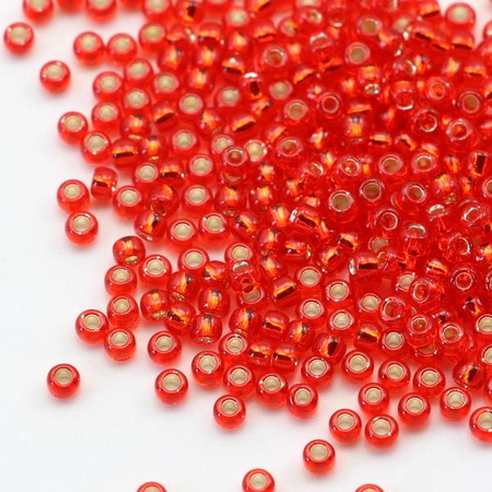 Toho Round 8/0 Silver-Lined Lt Siam Ruby [10g]