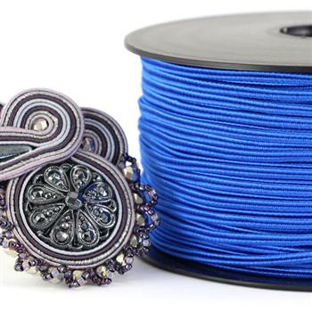 Sznurek sutasz acetat ITALY 2,5mm brilliant blue [1metr]